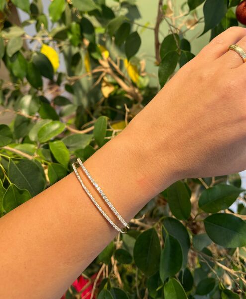 Altın Renkli Taşlı Kelepçe