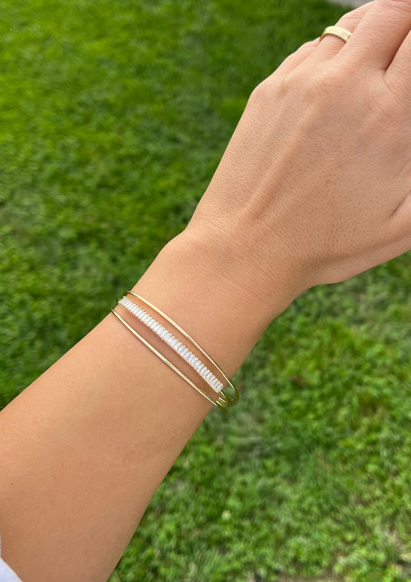 Altın Renkli Üç Sıra Kelepçe