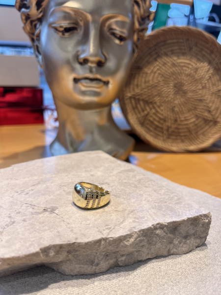 Taşlı Kalın Yüzük