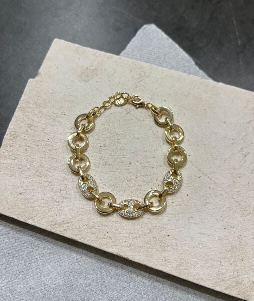 Taşlı Halka Bileklik