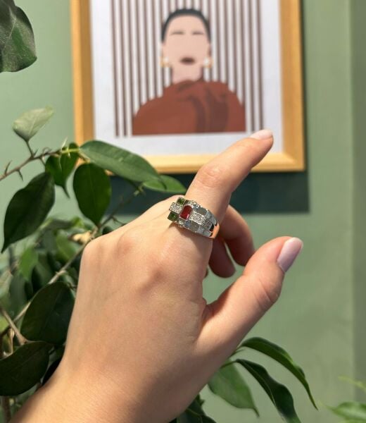 Pembe Taşlı YSX Jewelry Yüzük