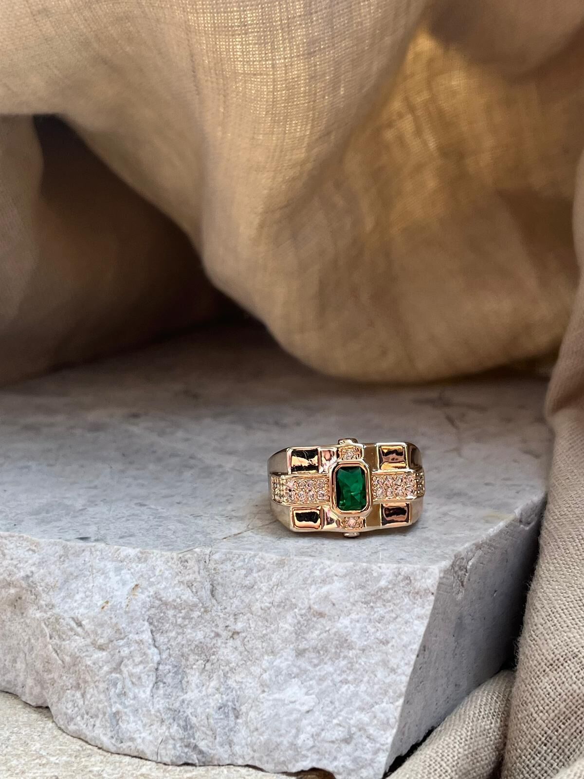 Yeşil Taşlı YSX Jewelry Yüzük