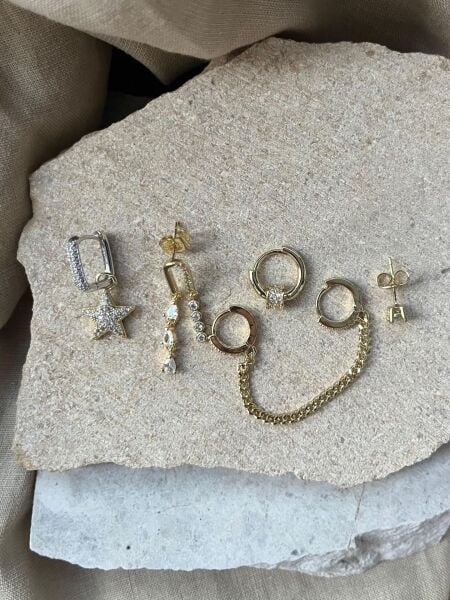YSX Jewelry Altılı Küpe Seti