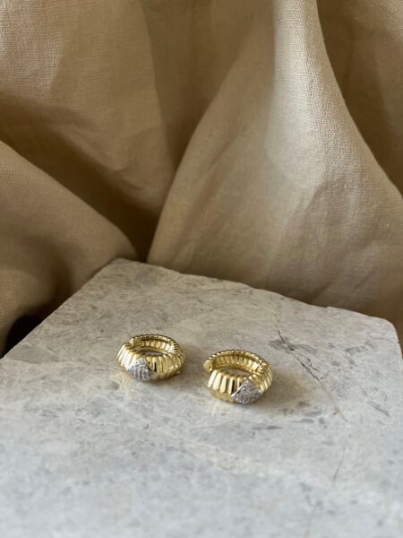 Row Stone Earrings