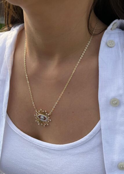 Yıldız ve Göz Uçlu Kolye