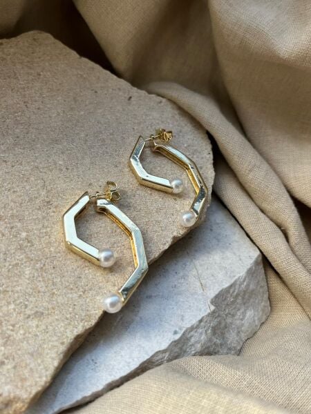 Çift Taraflı Eklemli Küpe