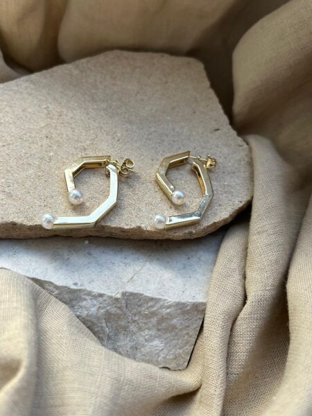 Çift Taraflı Eklemli Küpe