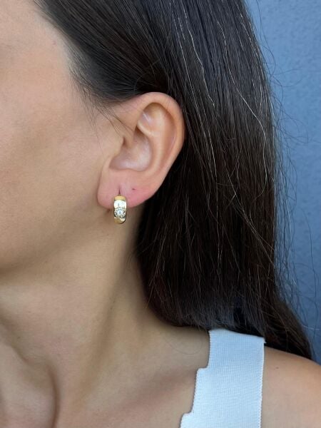 Xuping Büyük Taşlı Küpe