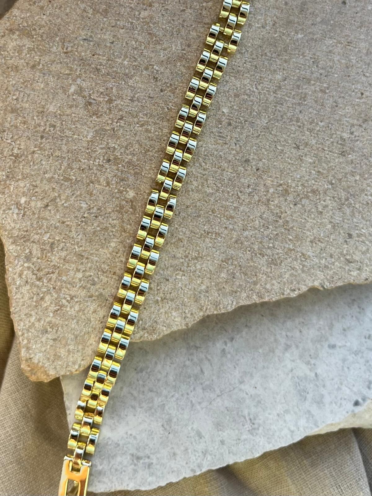 14K Kordon Dizilim Bileklik