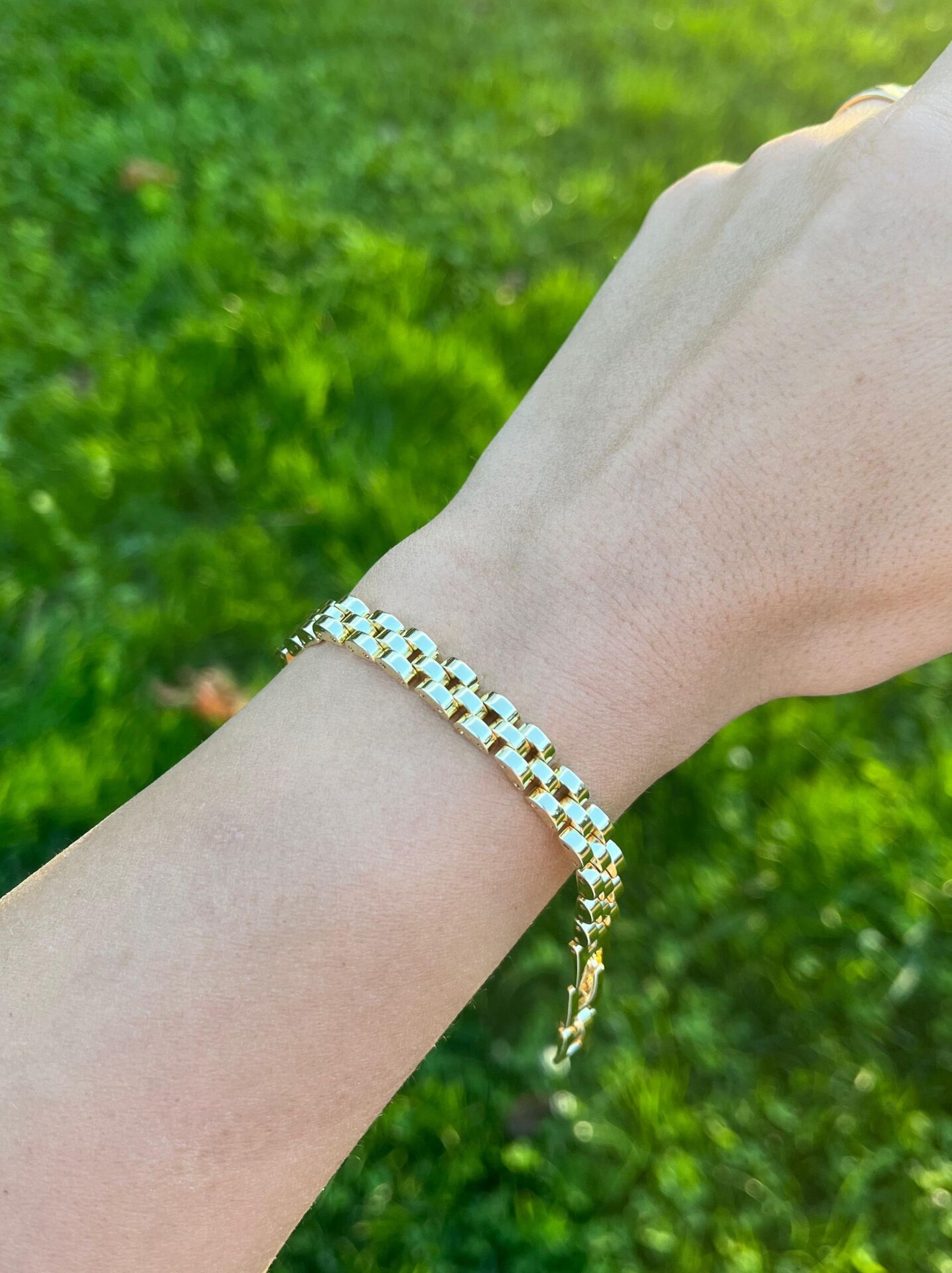 14K Kordon Dizilim Bileklik