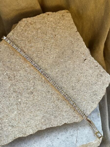 Taşlı İnce Dizilim Bileklik