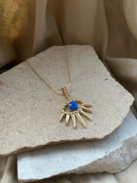 Mavi Göz ve Güneş Uçlu Kolye