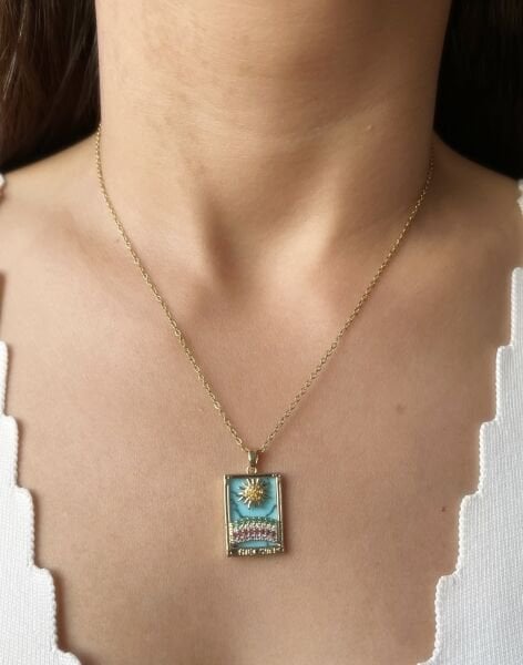 The Sun Tarot Kolye