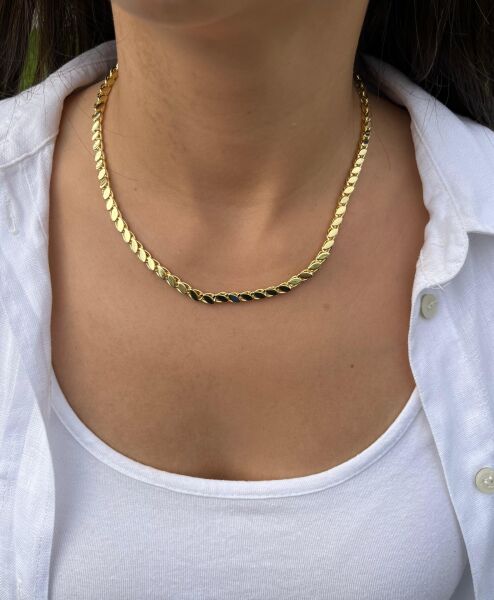 Arpa Zincir Kısa Kolye