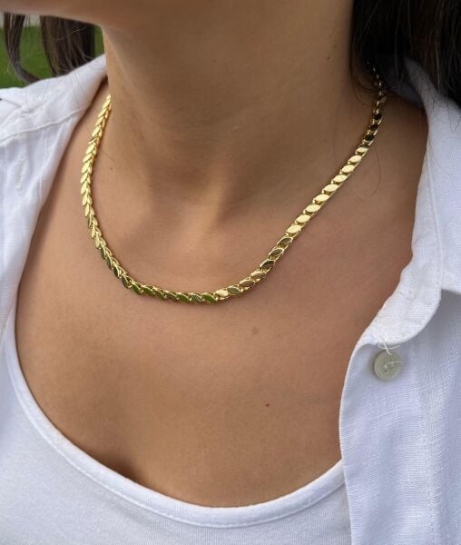 Arpa Zincir Kısa Kolye