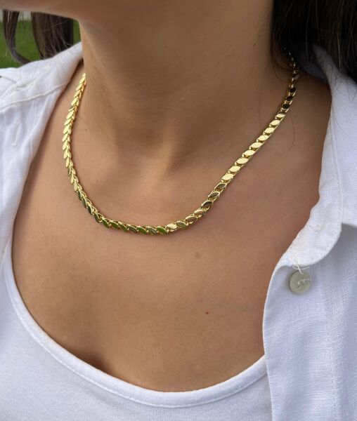 Barley Chain Short Necklace