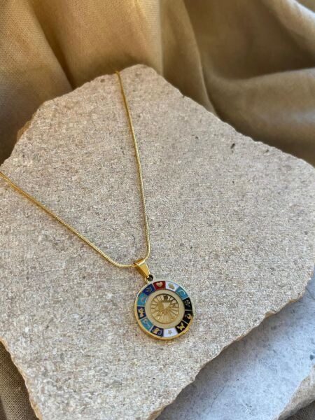 Zodiac Calendar Pendant Necklace