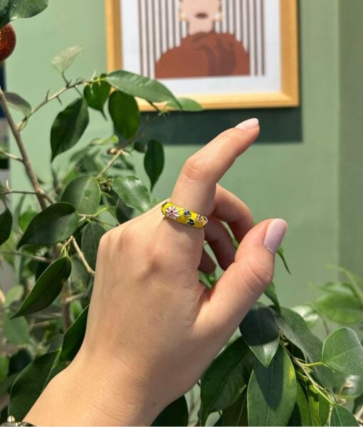 Sarı Mineli Yüzük