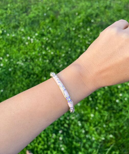 Pembe-Mor Mineli Kelepçe