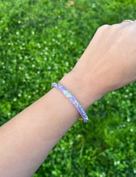 Mor-Turkuaz Mineli Kelepçe