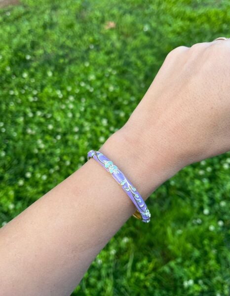 Mor-Turkuaz Mineli Kelepçe