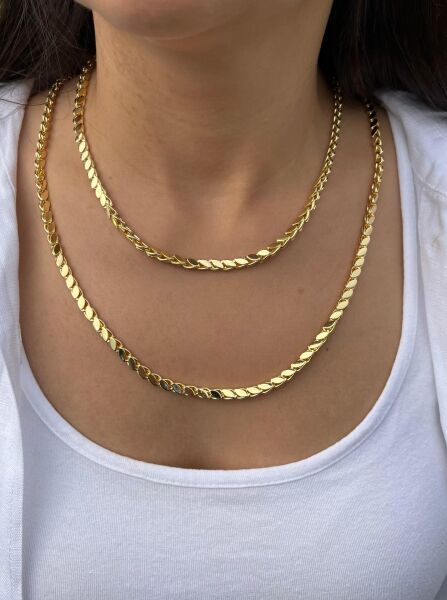 Barley Chain Long Necklace
