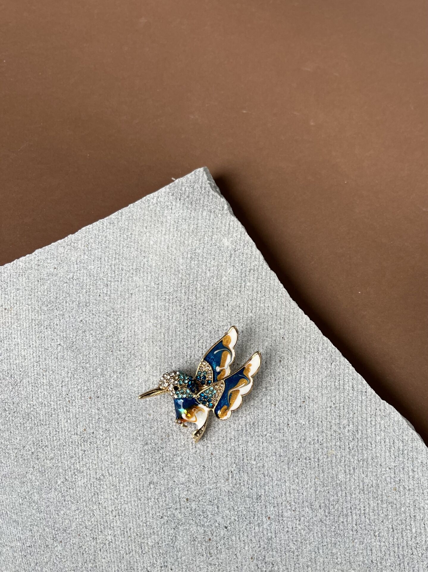 Mavi Ağaçkakan Broş