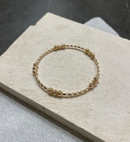 Ysx Gold Color Three Ball Bracelet