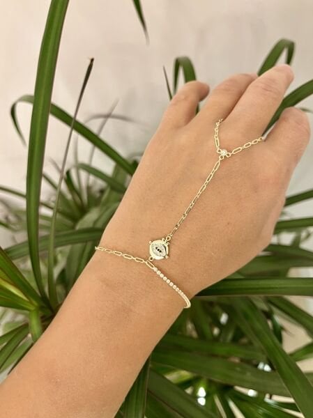 Altın Renkli Taşlı Gözlü Şahmeran