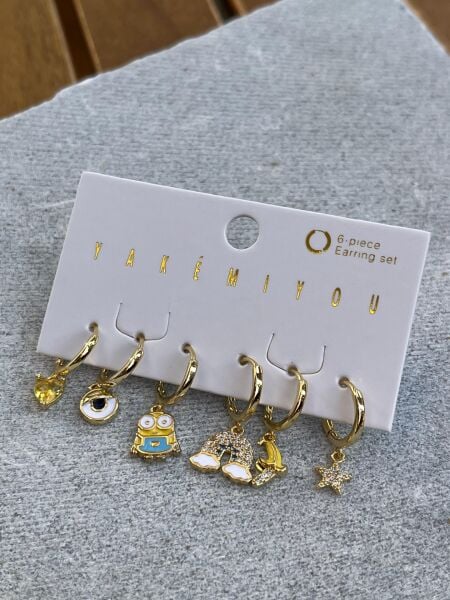 Yakemiyou Minyonlar Altılı Küpe