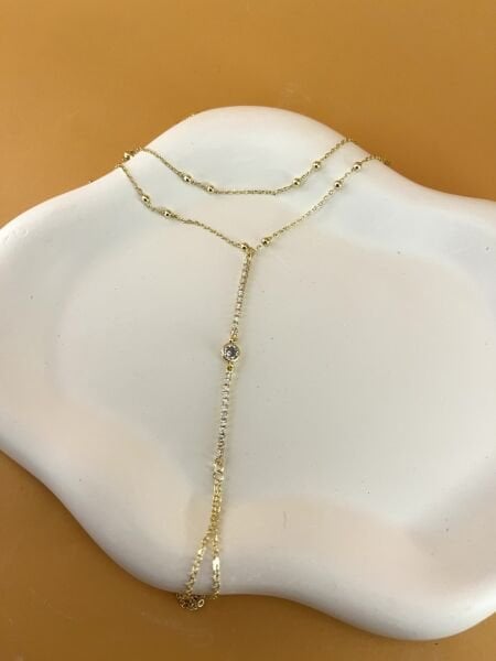 Altın Renkli Taş Dizilim Şahmeran