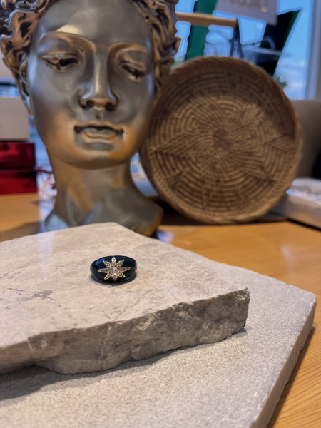 Taşlı Yıldız Mavi Yüzük