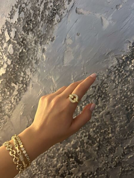 Taşlı Daire Yüzük