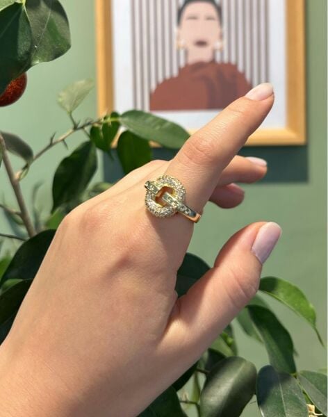 Taşlı Daire Yüzük