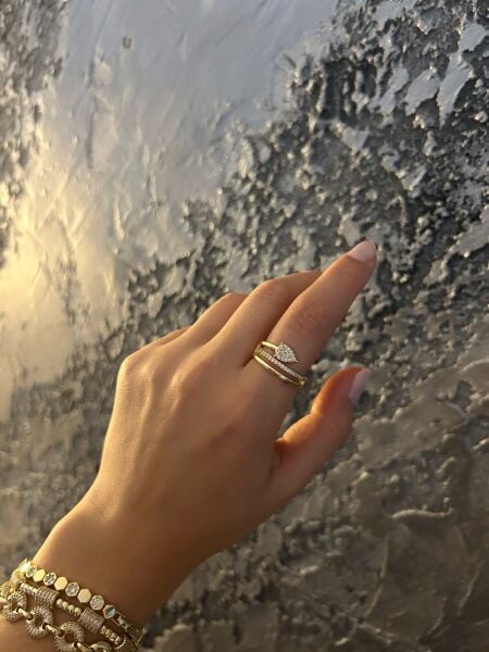 Taşlı Sarmal Yüzük