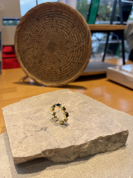 Renkli Taşlı Kalıp Yüzük