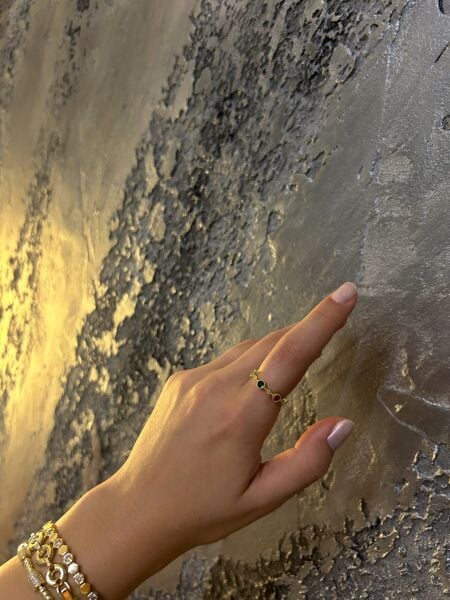 Taşlı İnce Yüzük