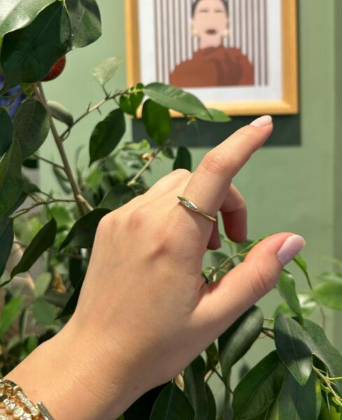 Kuzey Yıldızlı İnce Yüzük