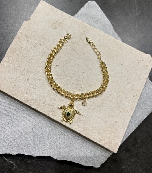 Kamlumbağa Charmlı Bileklik