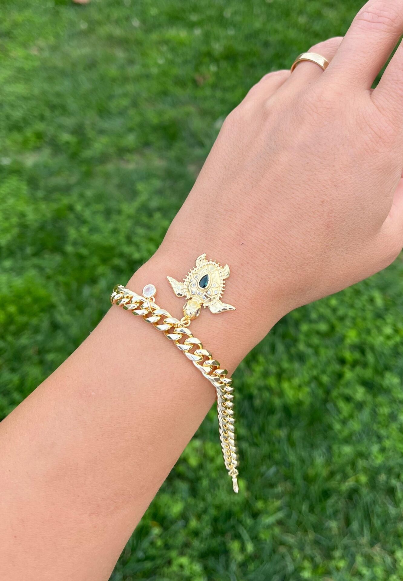 Kamlumbağa Charmlı Bileklik