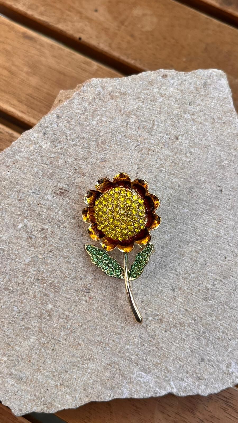 Ayçiçeği Broş