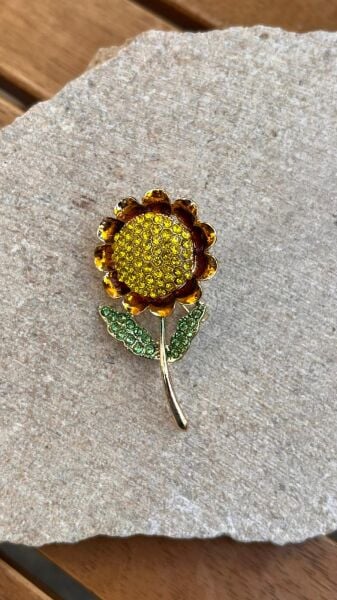 Sunflower Brooch