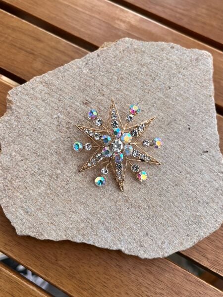 Stone Star Brooch