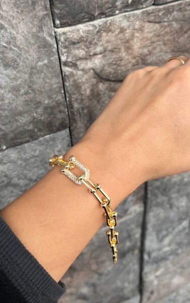 14K Tiffany Desen Bileklik