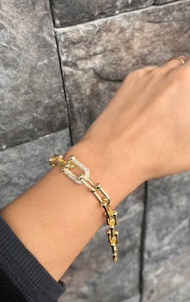 14K Tiffany Desen Bileklik