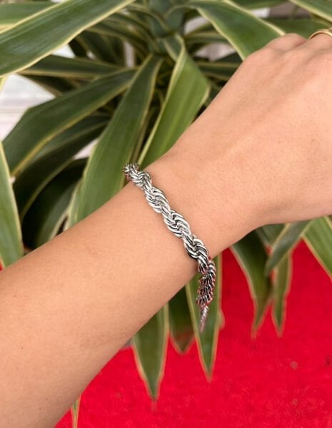 Gümüş  Burgu Bileklik