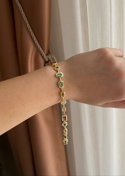 Zirkon Taşlı Bileklik