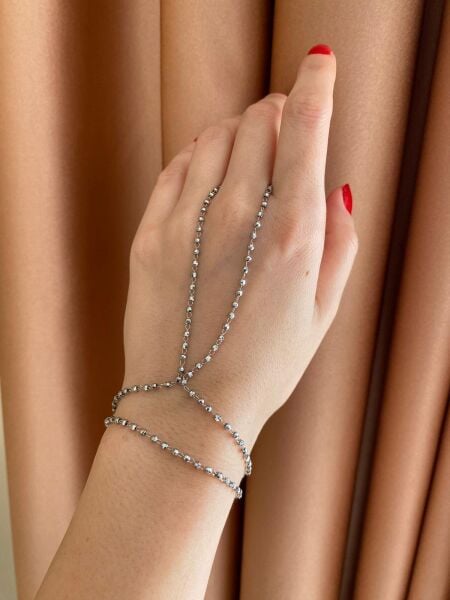 Gümüş Renk Dorika Toplu Şahmeran