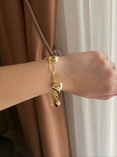 Kalp Charmlı Bileklik