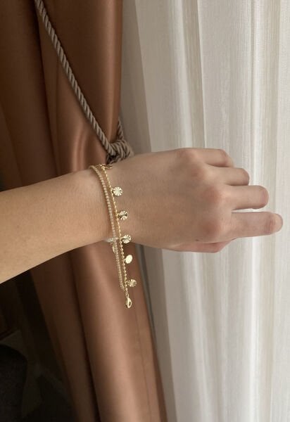 İki Sıra Pullu Bileklik